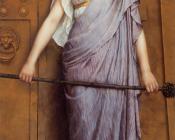 约翰威廉格维得 - At the Gate of the Temple, The Priestess of Bacchus